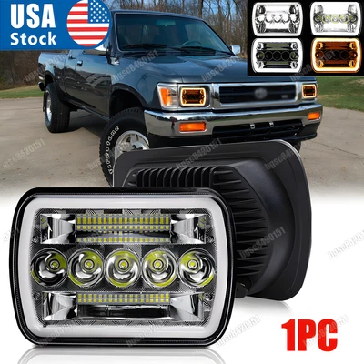 Faro LED H4 haz alto bajo haz para camioneta Toyota 1982-1995 carrocería dura 5x7" 7x6" Foto 1 de 4