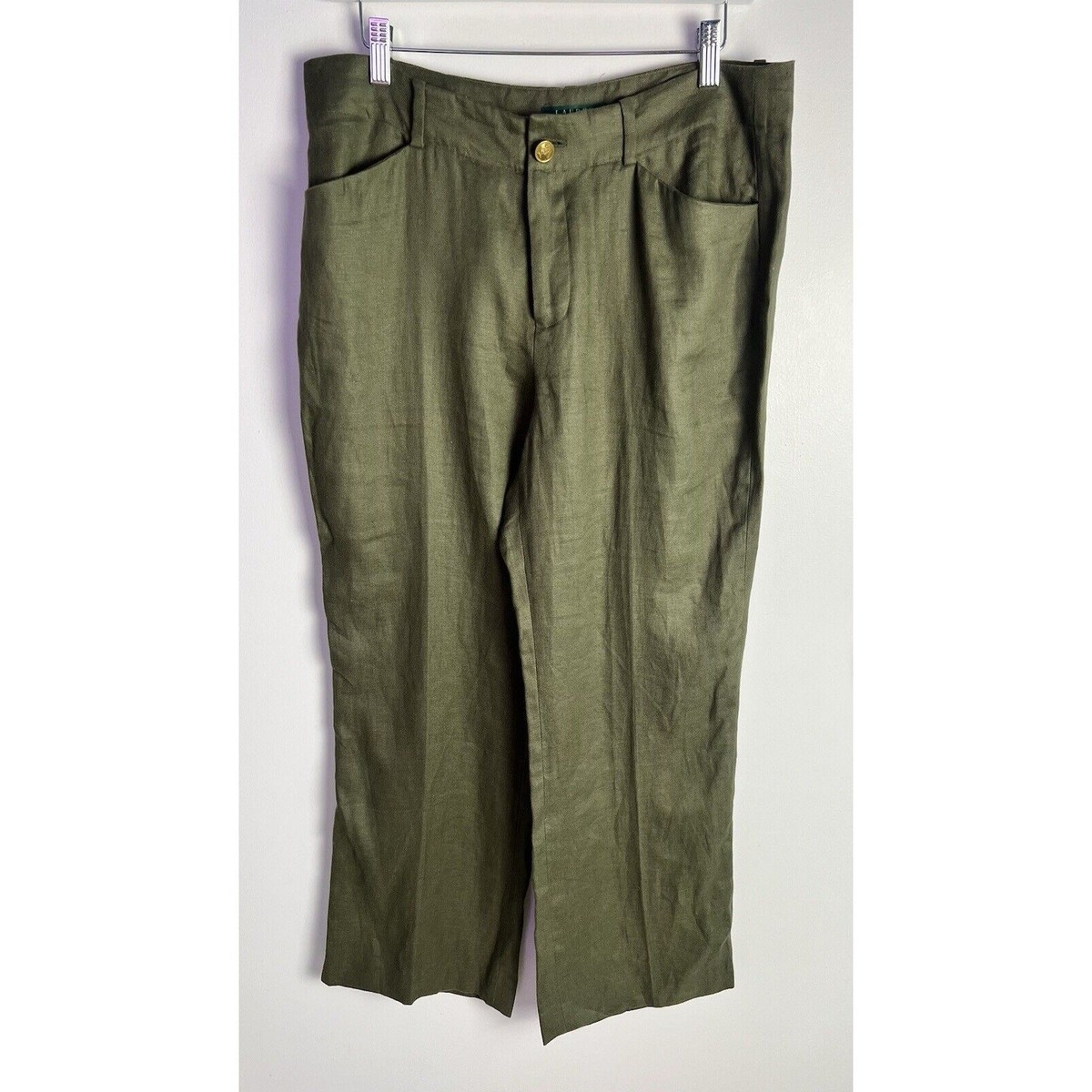 Lauren Ralph Lauren Wide-Leg Linen Pants for Women for sale Lauren Ralph Lauren Wide-Leg Linen Pants for Women for sale
