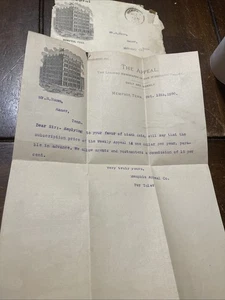 1890 Memphis, Tennessee The Commercial Appeal envelope and letter - Picture 1 of 4