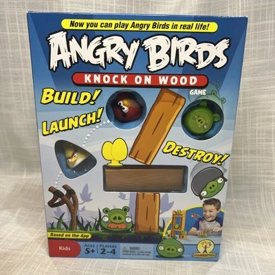Juego de mesa Angry Birds Knock On Wood COMPLETO ~ W2793 ~ Mattel 2010 ~ Caja abierta Foto 1 de 4