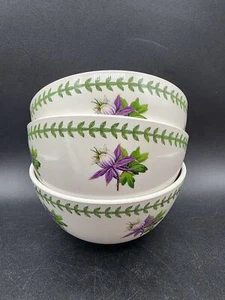 Set of 3 Portmeirion Melamine Cereal bowls Exotic Botanic - Picture 1 of 9