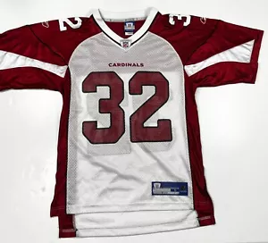 Camiseta deportiva roja pequeña de fútbol americano Reebok Arizona Cardinals Edgerrin James #32 NFL para hombre - Imagen 1 de 7