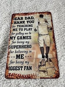 "Thank you, Dad" 7.75" X 11.5" Tin Signs Home Decors (R1) - Picture 1 of 3