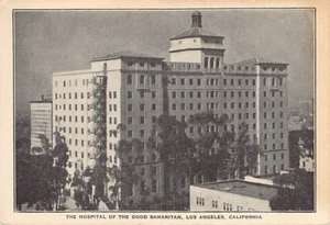 Postcard CA: Hospital of the Good Samaritan, Los Angeles, B&W Photo, 1930's - Picture 1 of 2