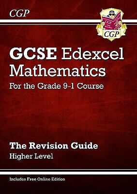 NEW  CGP GCSE Edexcel MATHEMATICS HIGHER Grade 1-9 REVISION GUIDE 9781782944041 • 6.66£