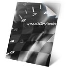 1 x Vinyl Sticker A2 - BW - Race Car Speedometer Racing #37503