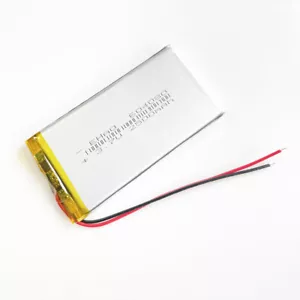 3,7 V 2500mAh LiPo Li Polymer Wiederaufladbarer Akku für Handy DVD 604080 - Bild 1 von 7
