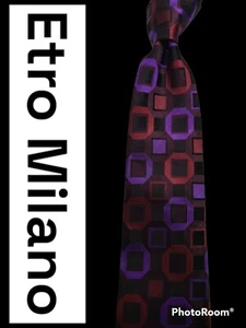 ETRO MILANO ITALIAN WOVEN MODERN NECKTIE 👔NWT $119 - Picture 1 of 7