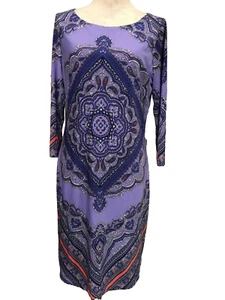 Antonio Melani Dress, Large, Long Sleeves, Lined, Stretch - Picture 1 of 5