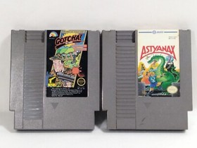2 Nintendo Entertainment System NES Games Gotcha & Astyanax Video Games 
