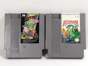 2 Nintendo Entertainment System NES Games Gotcha & Astyanax Video Games - Picture 1 of 7