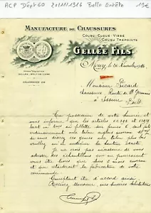 Dépt 60 - Mouy - Belle Entête d'une Manufacture de Chaussures du 20/11/1916 - Bild 1 von 1