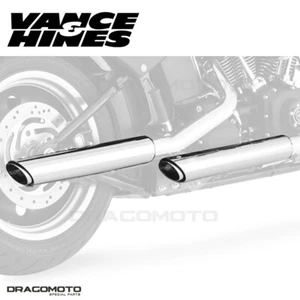 Harley FLSTC 1584 Heritage Softail Classic 2007-2009 Twin Slash Exhaust Vance... - Picture 1 of 5