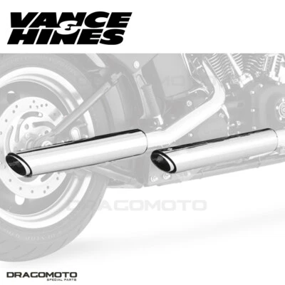 Harley FLSTC 1584 Heritage Softail Classic 2007-2009 Twin Slash escape Vance... Foto 1 de 4