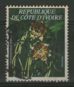 COTE D'IVOIRE: n°462A oblitéré, "orchidées ivoiriennes" (cote 30€) - Imagen 1 de 2