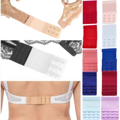 Ladies Bra Extender Bra Extension Strapless Underwear Strap 2 3 4 Hook Maternity - Image 1 of 4