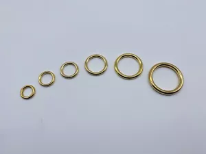 Solid brass O ring leather craft hardware - Picture 1 of 4