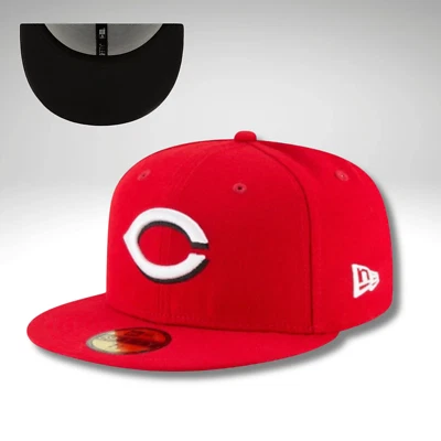 Cincinnati Reds CIN MLB Authentic New Era 59FIFTY Fitted Cap - RED - Image 1 of 2