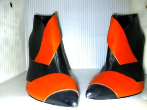 VicMatie Red&Black Vintage Heels Size 8.5 (Refurbished) - Picture 1 of 4