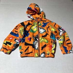Members Only Looney Tunes Tweety Windbreaker Hoodie Jacket Toddler Size 3T - Picture 1 of 8