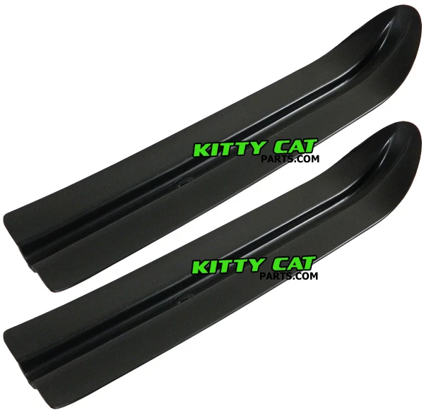 ARCTIC CAT KITTY CAT PLASTIC SKI SKINS LINERS LINER SKIN HDPE PAIR BLACK NEW! - Image 1 of 1