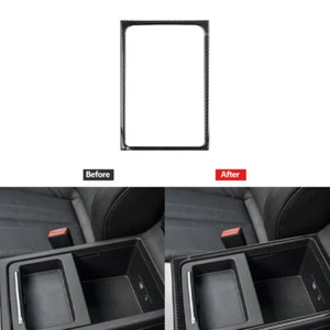 Carbon Fiber Interior Armrest Box Frame Sticker Trim Cover For Audi Q5 2018-2021 - Picture 1 of 10
