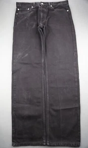 Men's 2012 Levi's 505 Regular Fit Jeans Black 100% Cotton Size 36x34 - Picture 1 of 9