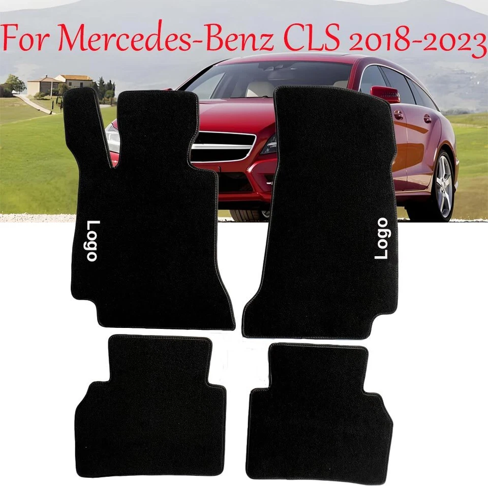 For Mercedes-Benz CLS350 CLS400 CLS450 CLS500 CLS550 Black Car Floor Mats Velour Foto 1 de 4