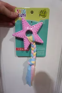 NWT SNUG AROOZ DOG TOY ECO FRIENDLY LIL STAR CHEW PINK - Picture 1 of 4