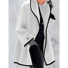 Womens Baggy Hooded Trench Coat Outwear Ladies Winter  Jacket Lapel Overcoat