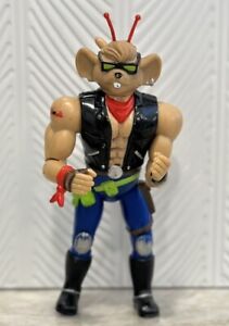 Vintage 1993 Biker Mice From Mars THROTTLE Action Figure by Galoob Toy