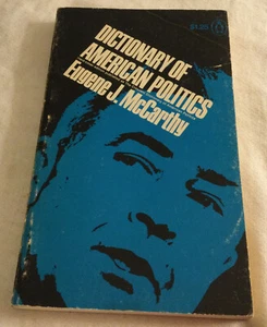 Dictionary of American Politics by Eugene J McCarthy 1968 PB - LIKE NEW!! - Imagen 1 de 8