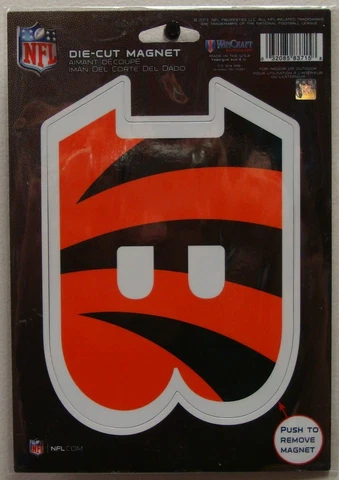 CINCINNATI BENGALS LOGO DIE CUT MAGNET NEW WINCRAFT 🐯 Cover