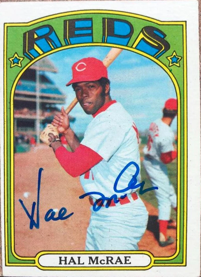 Hal McRae 1972 Topps с автографом #291 - Изображение 1 из 1
