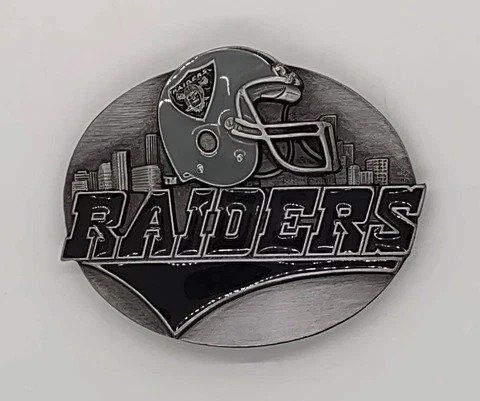 Vintage Oakland Raiders Belt Buckle Cover