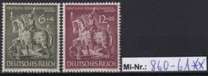 Deutsches Reich Mi-Nr.: 860-61 Goldschmiedekunst 1943 sauber postfrischer Satz - Bild 1 von 1