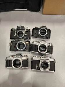 Lot of 6 Vintage Cameras - For Parts, No Accessories - Picture 1 of 10