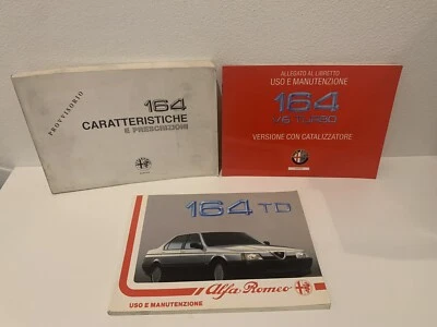 Libretto Di Uso E Manutenzione Auto Alfa 164 TD Vintage  - Immagine 1 di 4