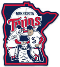 Minnesota Twins Twin Handshake in State of Minnesota MLB Baseball Die-Cut MAGNET
