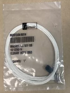 M83513/04-B01N, GLENAIR, 15 POS RCPT 18" WHT PTFE NI PLTD - Picture 1 of 2