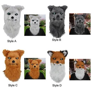 Animal Mask Moving Jaw Props Funny Adults Halloween Mask Movable Mouth for - Picture 1 of 22