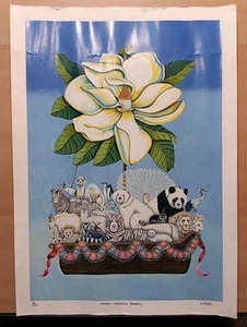 Impresión artística numerada firmada por Edward Lupper Heavenly Magnolia Dreamers 153/4" X 22" - Imagen 1 de 13