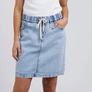 FOXWOOD RIO DENIM SKIRT - LIGHT BLUE S6-S22 - Picture 1 of 7