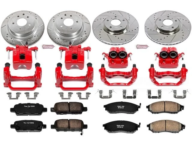 Kit de pastillas de freno y rotor delanteras y traseras 84BJVP86 para Infiniti G35 2005 2006 2007 Foto 1 de 1