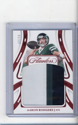 PARCHE PANINI 2024 FÚTBOL IMPECABLE AARON RODGERS 3 COLORES/15 RUBÍES Foto 1 de 2