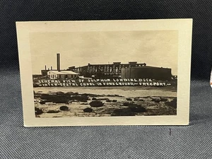 RPPC VISTA GENERALE DELLA BANCHINA DI CARICO ZOLFO FREEPORT, TX - Foto 1 di 2