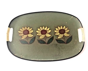 Hand Crafted, Painted Decorative Vanity Tray w/ Handles- 17" L x 11"w - Picture 1 of 9