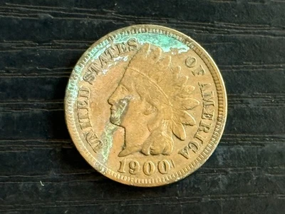 1900 Indian Head Penny One Cent Coin 1c - ME3401 - Image 1 of 2