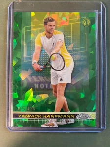 2024 Topps Chrome Sapphire Yannick Hanfmann #077/125 verde 1° 63 - Foto 1 di 2