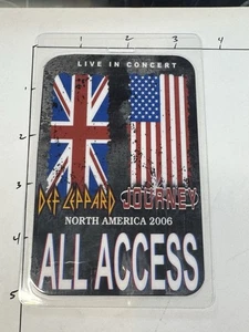 Def Leppard/Journey Commemorative North America 2006 Tour All Access Pass - Picture 1 of 3
